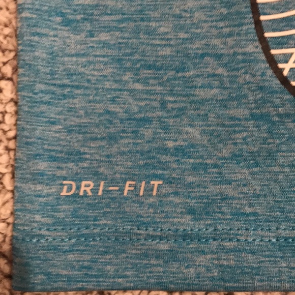 Nike Dri Fit Blue and White T-shirt Size 18MOS - Picture 3 of 6